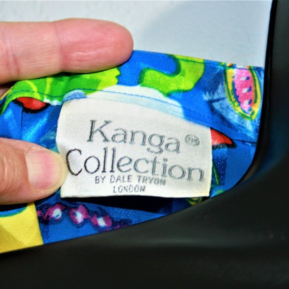 RARE! Vintage Kanga Collection by Dale Tryon 80s Floral Pleated 3 Piece Outfit - Picture 9 of 11